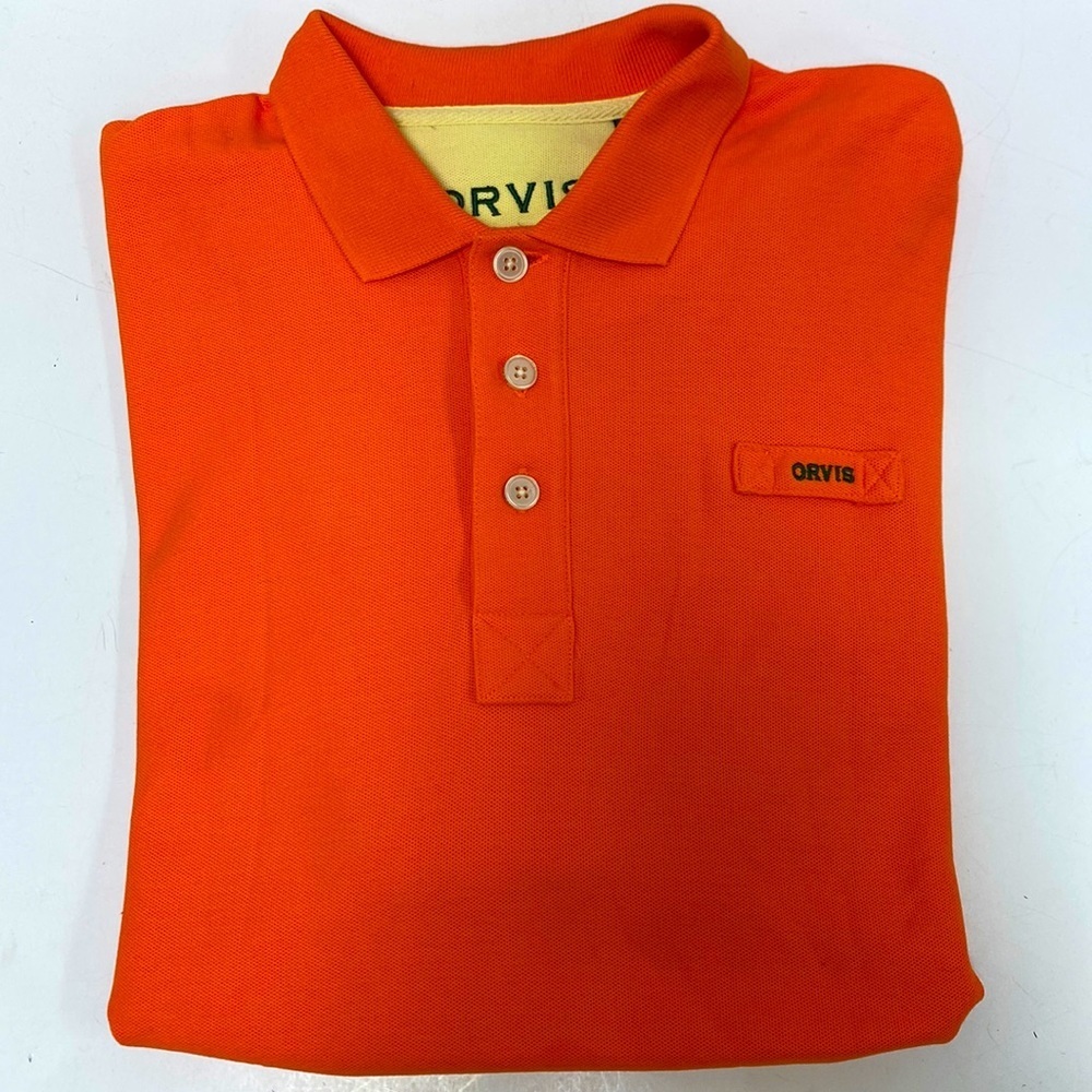 Orvis Mens Heavy Duty Short Sleeve Polo